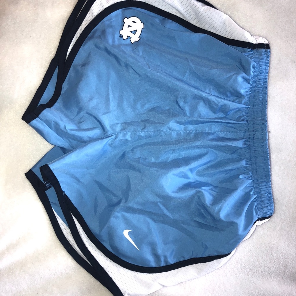UNC Nike running shorts